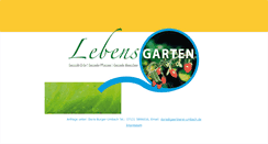 Desktop Screenshot of lebensgarten.org