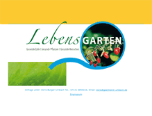 Tablet Screenshot of lebensgarten.org